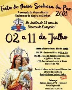 ParÃ³quia Nossa Senhora da Paz (Porto Seguro – 45810-970)